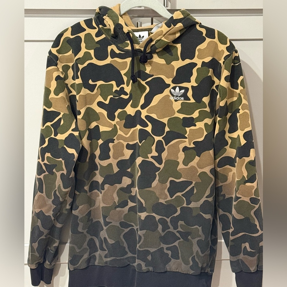 Adidas Originals Camo Trefoil Hoodie | Medium | Green Tan 💚🖤🤎
